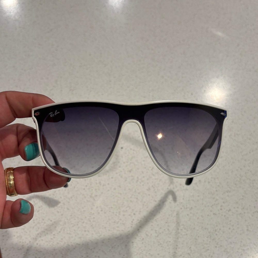 Ray-Ban Black and White Gradient Sunglasses